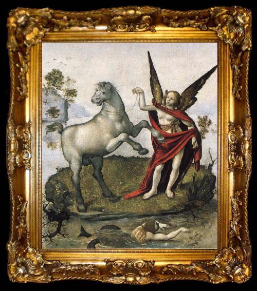 framed  Piero di Cosimo Allegories, ta009-2